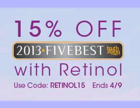 Five Best with Retinol - Save 15% | Use Code: RETINOL15 | Ends 04/09